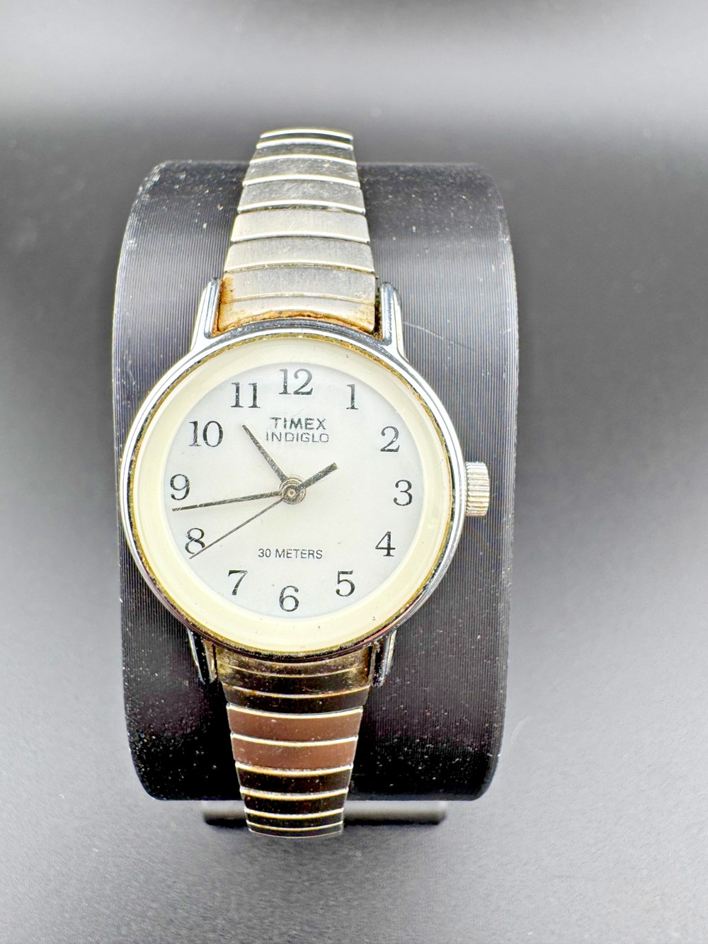 Timex Indiglo Ladies Watch Cream Dial 30M Expansion Band